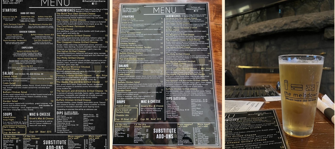 The Meltdown Grilled Cheese and Tap Room